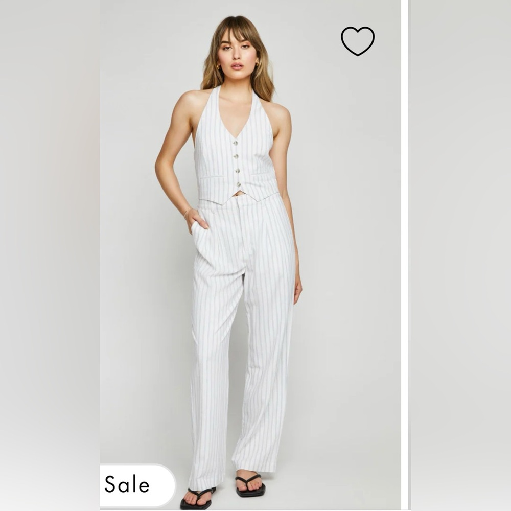 X-small gentle fawn linen blend pants.